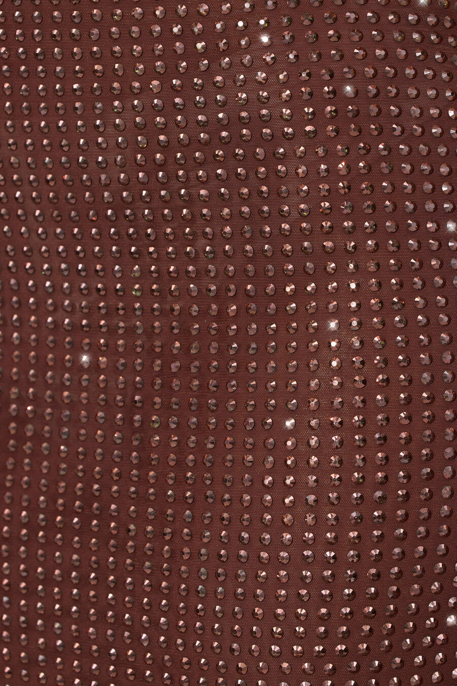 versierde maxi-rok met middelhoge taille in espresso