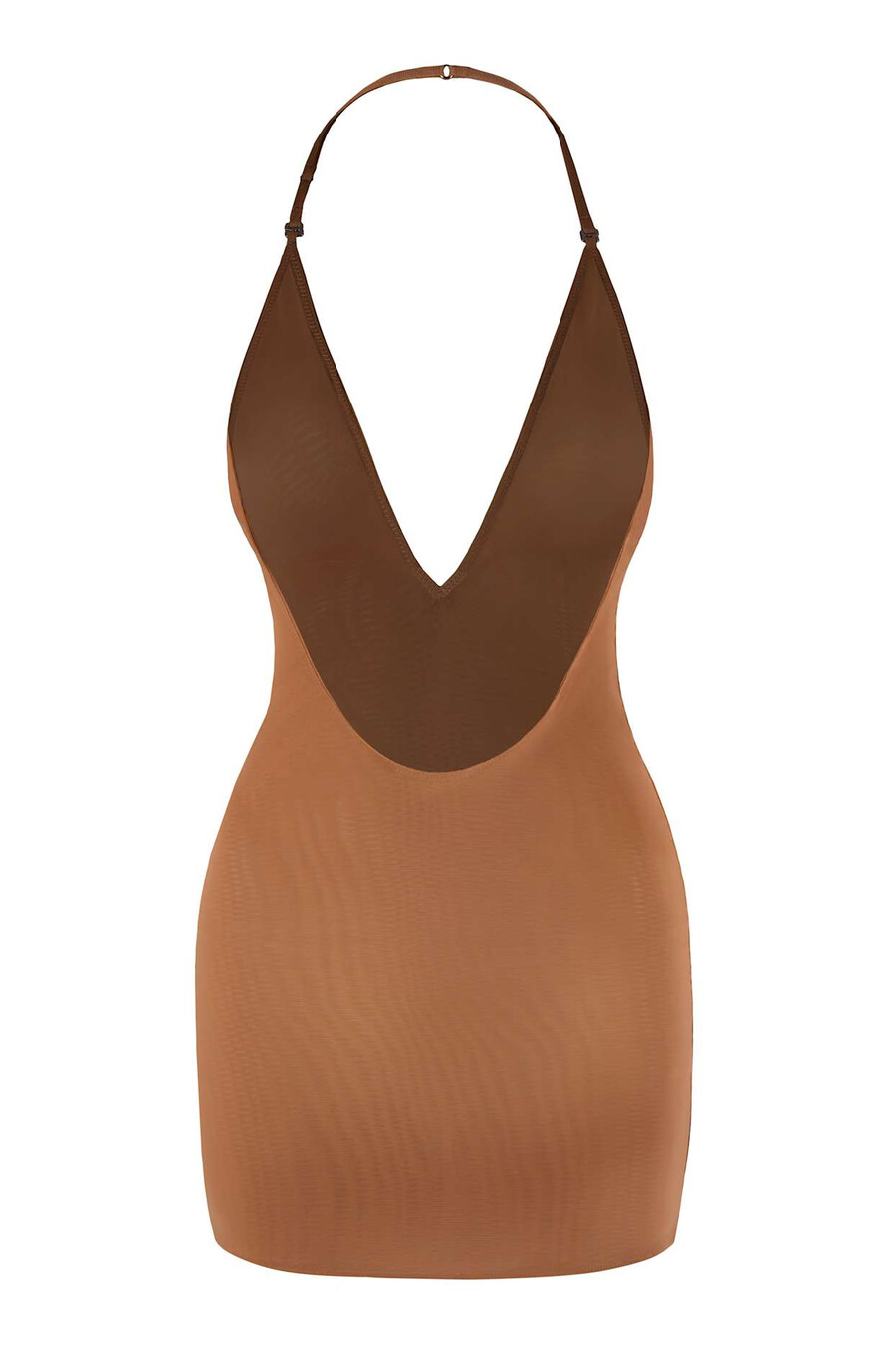 intimates mini-jurk van zacht mesh in honingkleur