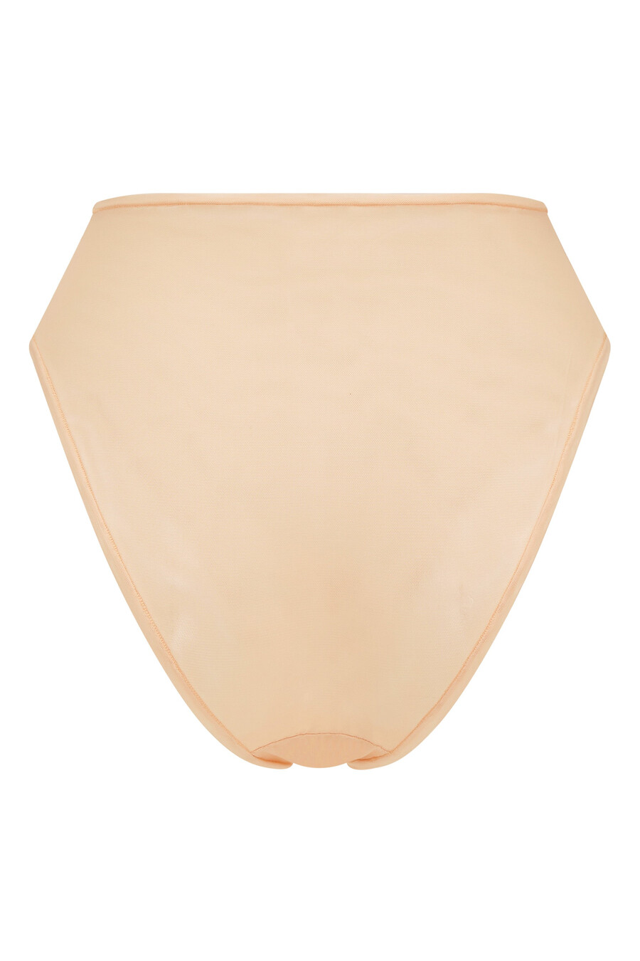 zachte mesh slip met hoge taille in beige