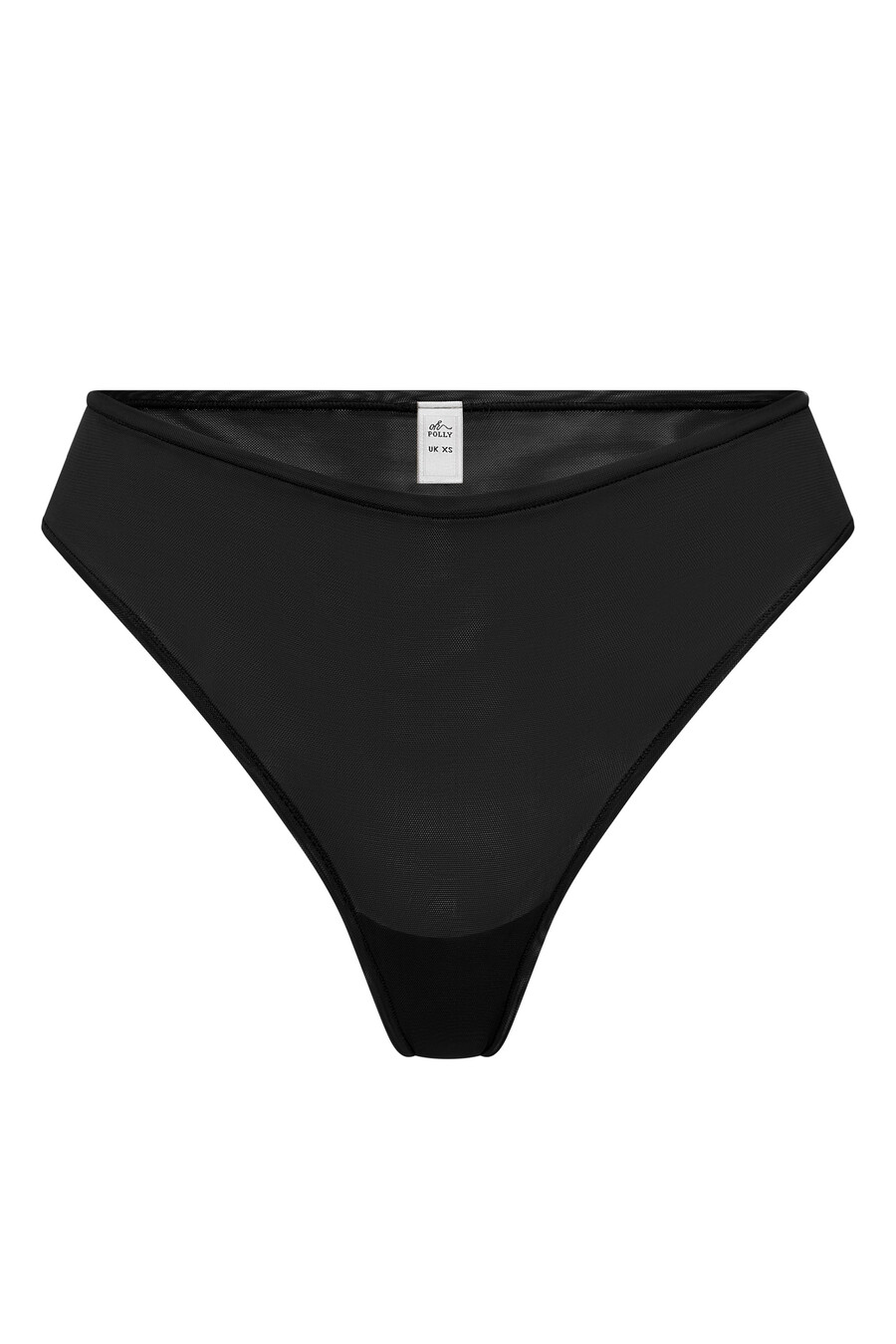 zachte mesh slip in zwart