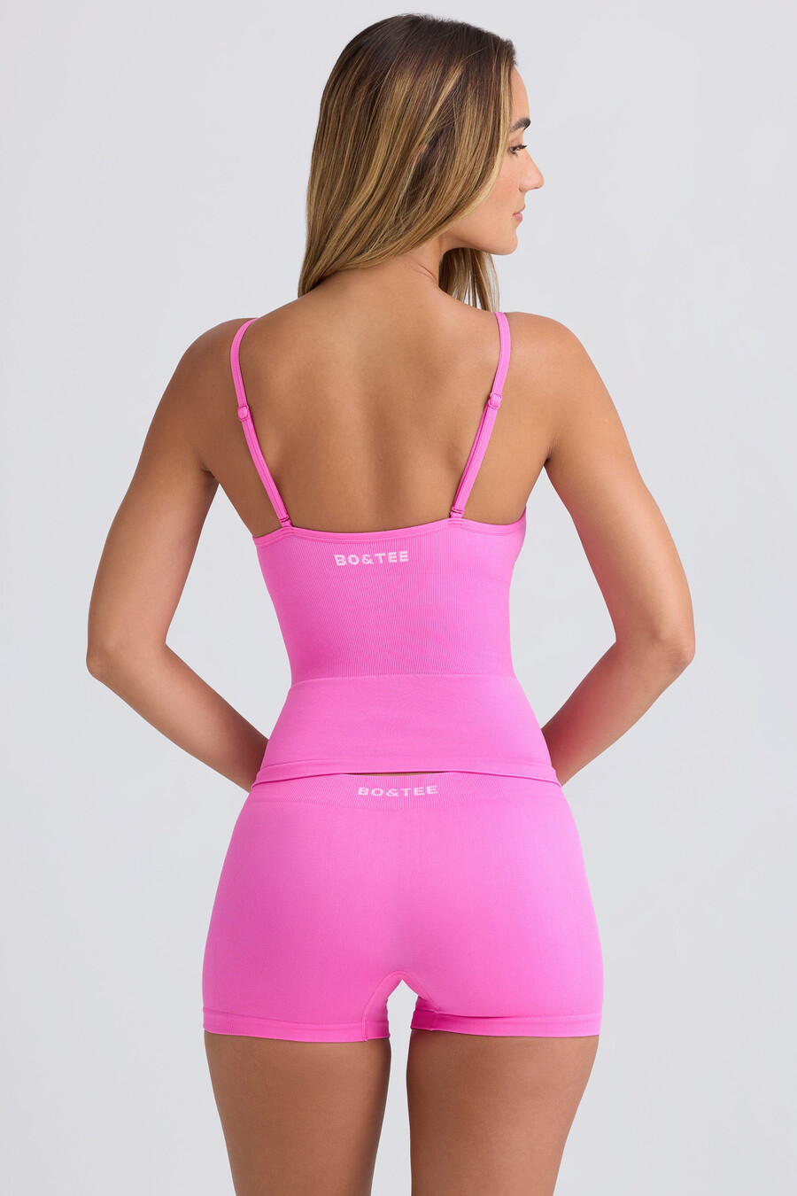super sculpt seamless longline tanktop in sugar pink